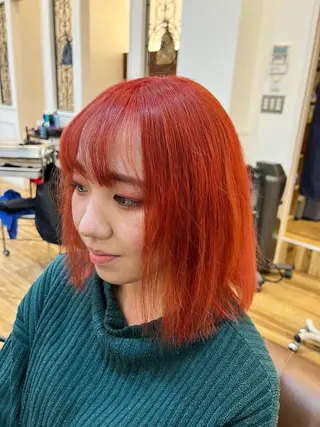 ミディアム 🐰ハイトーンカラー 畠山 渡🐰のヘアスタイル