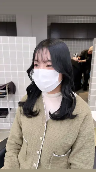 ミディアム カラー パーマ ヘアアレンジ メンズ 上品＆韓国風 🥀海心🥀のヘアスタイル