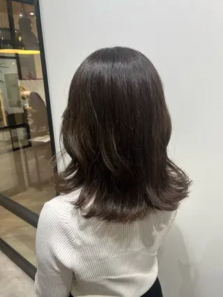 ミディアム 艶カラー推し! なかはらあかりのヘアスタイル