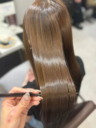 ロング カラー 韓国×髪質改善カラー 💎hinaのヘアスタイル