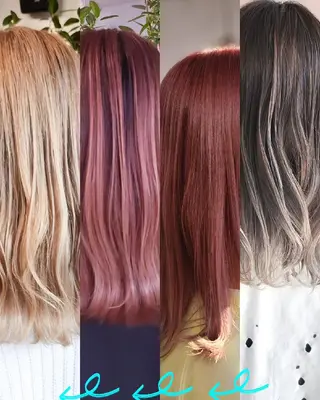 セミロング カラー 金田 拓也のヘアスタイル