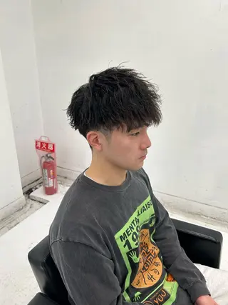 ショート パーマ メンズ 【柏/メンズパーマ 特化】🍏網中勇喜のヘアスタイル