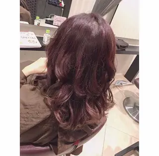 ミディアム カラー 【育休中】EARTH 荒井店HARUNAのヘアスタイル