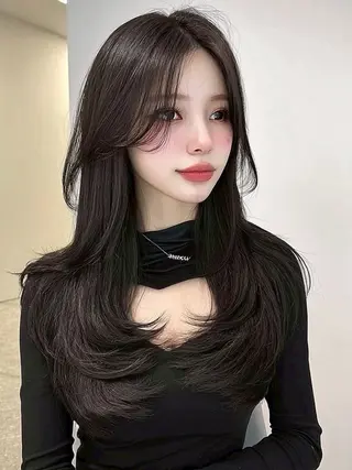 ロング カラー ✂️垢抜け/トレンド レイヤー/韓国/IRのヘアスタイル
