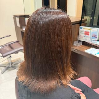セミロング 🖤韓国風カラー🩷 /ツヤ髪✨️はるかのヘアスタイル