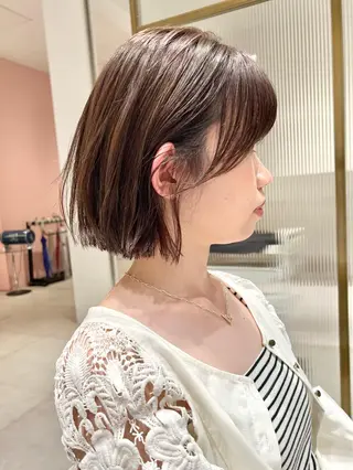 ミディアム カラー レイヤー専門家 ダブルカラー修のヘアスタイル