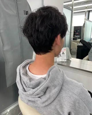 ショート パーマ メンズ特化 江坂 今井魁人のヘアスタイル