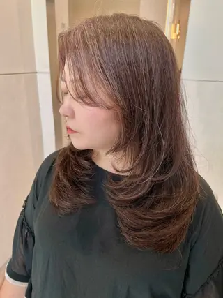 セミロング ✅似合わせ レイヤーカット梅澤徹のヘアスタイル