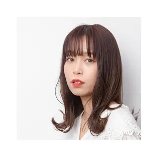 セミロング カラー 高山りな🌼 (メンズも可能です)のヘアスタイル