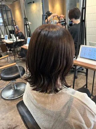 ミディアム 木下 美優のヘアスタイル