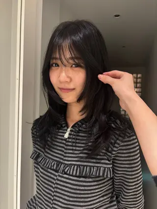 セミロング らん カラーモデル募集中のヘアスタイル