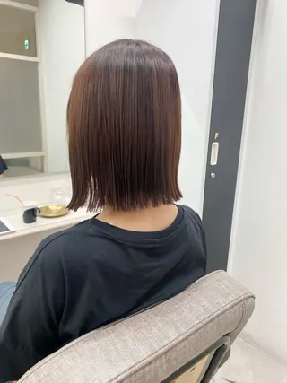 ショート 透明感カラー/ FRAME天王寺✨のヘアスタイル