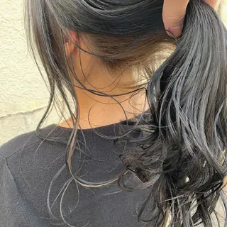 セミロング カラー スダユーヤ 💫推しカラーウルフのヘアスタイル