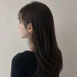 ロング 縮毛矯正/レイヤー/ 前髪カット/おばかんのヘアスタイル