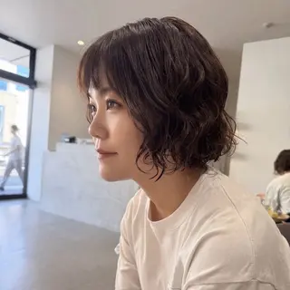 ミディアム カラー パーマ 北九州美容室 🕊️わかな✂︎のヘアスタイル