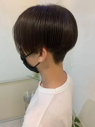 ショート メンズ 透けるbrown カラー🎗♡yukaのヘアスタイル