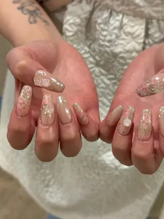 ネイル ワンホン/キラキラ ネイル💎yukaのネイルデザイン