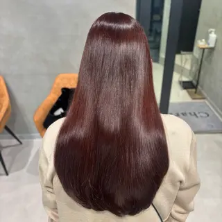 ロング カラー 艶カラー✨️縮毛矯正 ×耳ツボ💠mamiのヘアスタイル