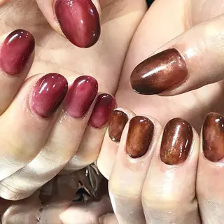 ネイル 渋谷／チップ長さ出し 👑アプレgel-xのネイルデザイン