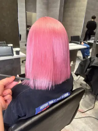 ミディアム _WHITE+ 南海難波店のヘアスタイル