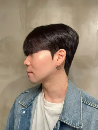 メンズ 韓国式ダウンパーマ 🇰🇷櫻井健のヘアスタイル