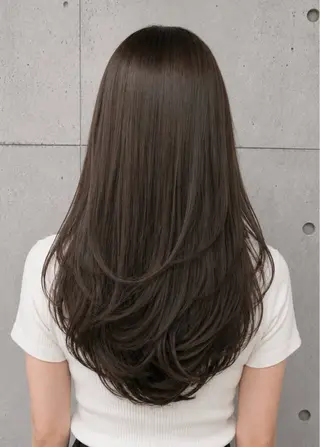 セミロング カラー ヘアアレンジ 🌫️大人韓国ヘア 🌫️naoyaのヘアスタイル