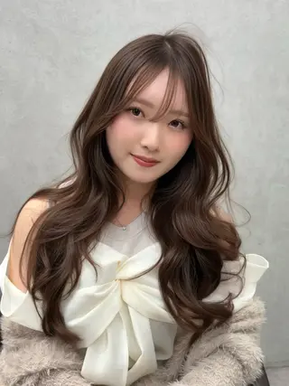 セミロング カラー レイヤーダブルカラー KYONのヘアスタイル
