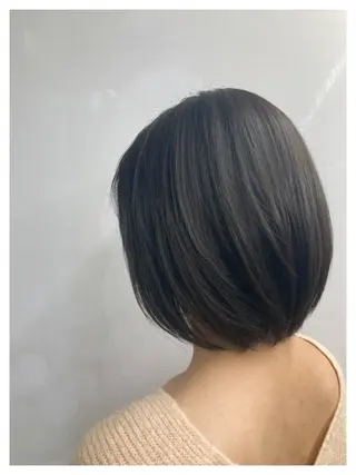 ミディアム カラー ブリーチ&似合せボブ 田中寛十のヘアスタイル