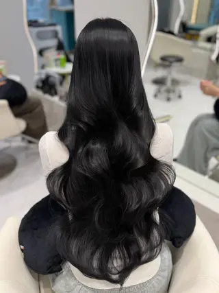 ロング カラー Riho♡レイヤー/ 名駅/大人韓国ヘアのヘアスタイル