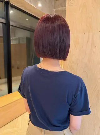 ショート カラー ayaka/暖色 /ニュアンスボブのヘアスタイル