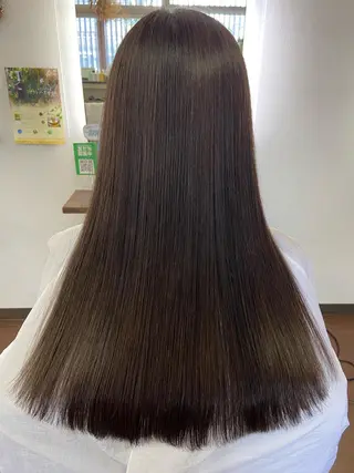 ロング 💜推しインナー カラー/菊池柊真💜のヘアスタイル