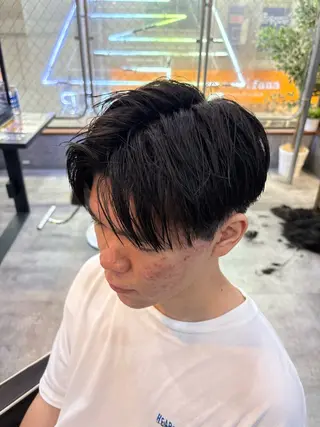 ミディアム りょうま⚡️新小岩 ニュアンスパーマのヘアスタイル