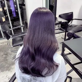 セミロング カラー ヘアアレンジ 💟ケア×ハイトーン 💟/ミオのヘアスタイル