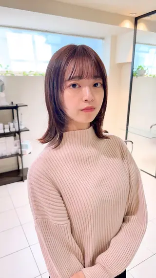 ミディアム 永野 良一のヘアスタイル