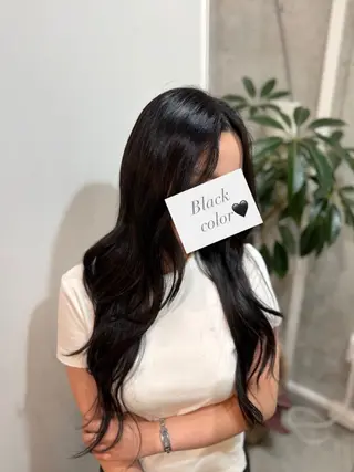 ロング カラー yu rinaのヘアスタイル