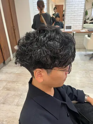 パーマ メンズ 0円カラーモデル🚺 ／坂本詩穂🌟彡のヘアスタイル