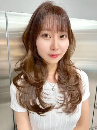 ロング カラー 髪質改善/韓国ヘア /透明感カラー🧸のヘアスタイル