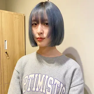 ショート カラー 縮毛矯正/レイヤー /kirara🌼のヘアスタイル