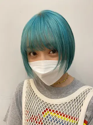 ショート 🌿自然なハイトーン 竹本悠太郎のヘアスタイル