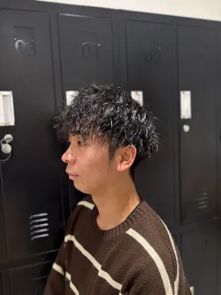 パーマ 大澤 琉聖のヘアスタイル