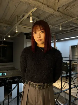 ミディアム 下川 結月のヘアスタイル