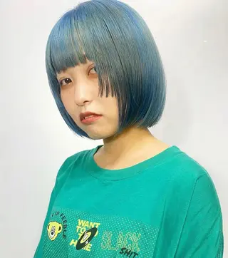 ショート カラー ヘアアレンジ 福岡似合わせレイヤー /ウルフ/ハイトーンのヘアスタイル