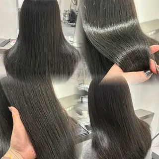 セミロング カラー ヘアアレンジ 透明感カラー/顔周り カット🌸サクラ🌸のヘアスタイル