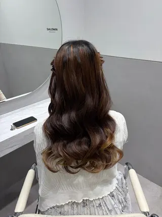 ロング ヘアアレンジ 銀座/ヘアセット/ 島村美帆のヘアスタイル