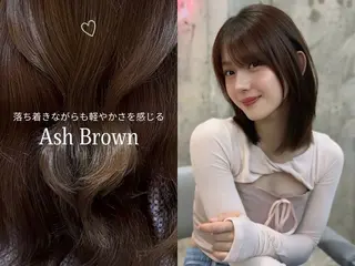 セミロング カラー 【艶カラー】 じゅりのヘアスタイル
