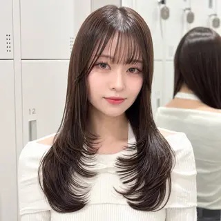 ロング カラー kouta/レイヤー /巻ける縮毛矯正🪽のヘアスタイル