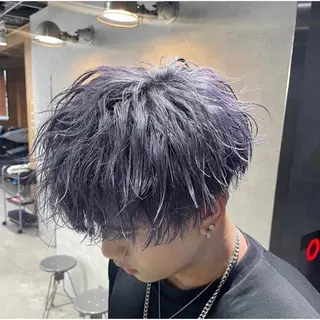 ショート カラー パーマ メンズ 🔥メンズ 特化🔥菊水皐暉🔥のヘアスタイル