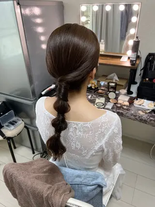 ロング ヘアアレンジ 【ヘアセット専門】 ヘアメイクＭＡＮＡのヘアスタイル