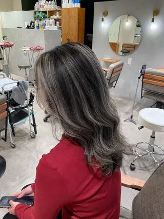 ロング カラー ENN藤本 大輝艶感カラーのヘアスタイル
