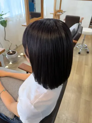 ミディアム RENA|透明感 カラー×癒しスパのヘアスタイル